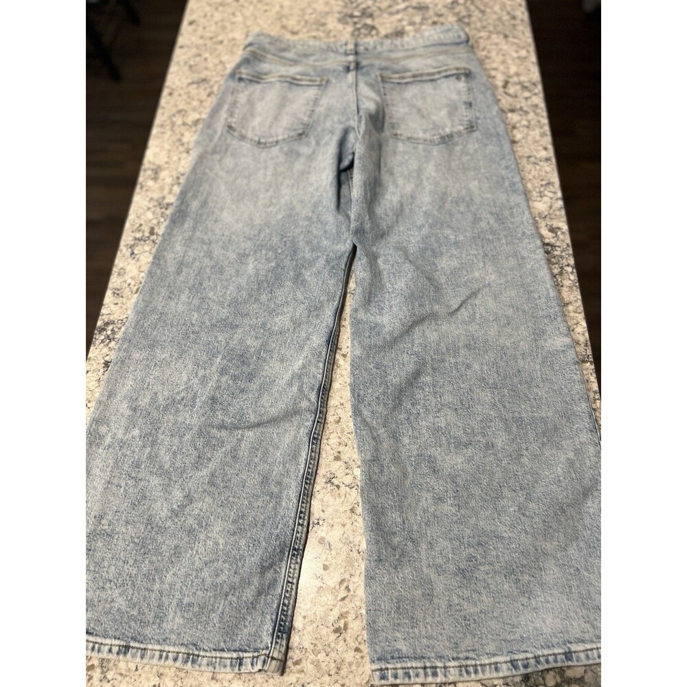 Pilcro Women’s Size 30 Acid Washed Wide Leg Jeans - Picture 10 of 13